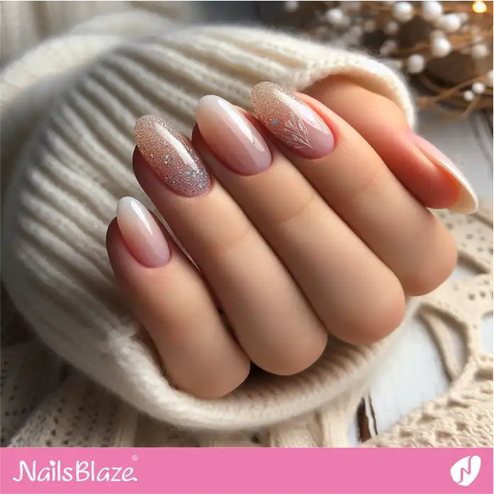 Office Baby Boomer Nails Shimmer Design | Professional Nails - NB2754